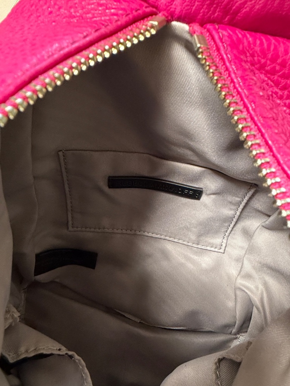 Rebecca Minkoff Magenta Leather Backpack Purse - Picture 5 of 13
